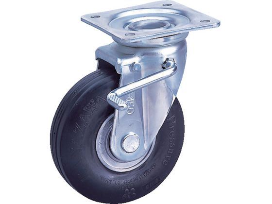 ●型番：ZP-OS 10X2.75HS-GY●許容荷重（daN）：196．1 ●許容荷重（kgf）：200 ●車輪径D（mm）：250 ●車輪幅（mm）：63 ●ボス幅B（mm）：63 ●取付高H（m