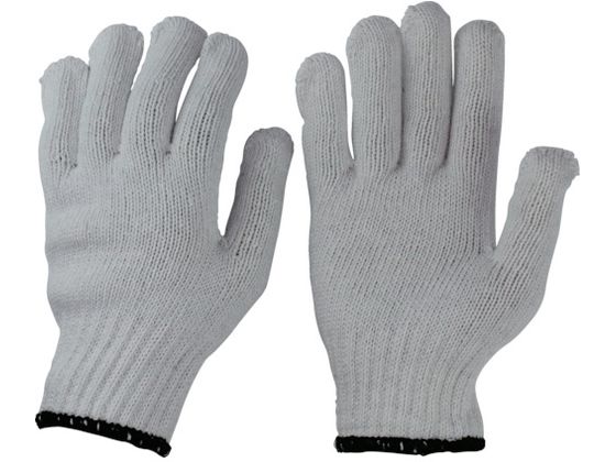 ●型番：16-L●入数：12双●色：ホワイト ●サイズ：L ●厚さ（mm）：1．5 ●リストカラー：ブラック ●全長（cm）：23．0 ●手のひら周り（cm）：24．0 ●中指長さ（cm）：7．5●7