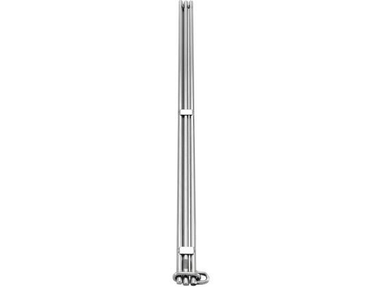 ●外寸１：●全長５６０ｍｍ●外寸２：丸棒８ｍｍ●外寸３：クリップ部全巾２６ｍｍ●重量：６８６ｇ●材質：ＳＵＳ３０４●クラフト袋へ異物混入対策●マチがある袋でもしっかり閉まる
