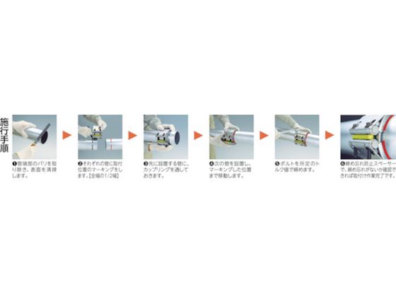 SHO-BOND カップリング ストラブ・グリップ Gタイプ150A 油・ガス用 G-150NSS SHO-BOND カップリング ストラブ・グリップ Gタイプ150A 水・温水用 G