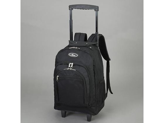 ●サイズ（Ｗ×Ｄ×Ｈ）ｍｍ：３３０×１９０×４５７●容量：２９Ｌ●材質：リップストップ生地（４５０デニール）●色：ブラック●２段伸縮ハンドル●前に３つのジッパー式ポケット付●サイドにメッシュポケット付