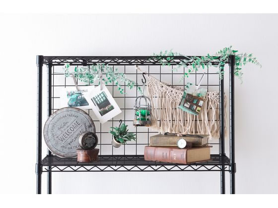 アイリスオーヤマ カラーメタルラック メッシュパネル 45cm用 ホワイト