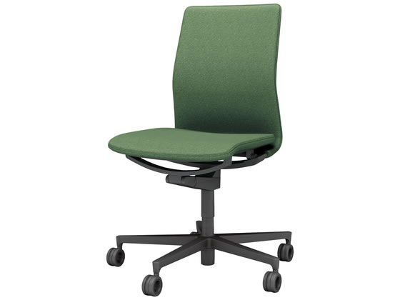 ●品番：Ｃ０１−Ｂ１０１ＣＵ−ＢＱ６Ｑ６４●カラー／［本体］ブラック［張地］ディープグリーン●外寸法／幅６８０×奥行５７０×高さ９０５〜９９５ｍｍ●座面寸法／幅４８０×奥行４５０ｍｍ●座面高さ／４３０