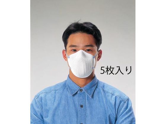 ●首・後頭部がけタイプ●特殊ネット４層構造で型崩れを軽減●屋内外での粉塵作業環境での使用に適しています。●吸気抵抗（平均実測値）：２５Ｐａ以上●排気抵抗（平均実測値）：３５Ｐａ以上●入数：５枚入り