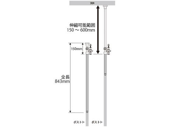 エレクター ベーシックシリーズ セーフティポスト(2本入) BSFP 通販