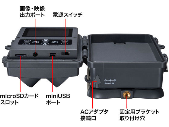 サンワサプライ セキュリティカメラ CMS-SC03GY 通販【フォレストウェイ】