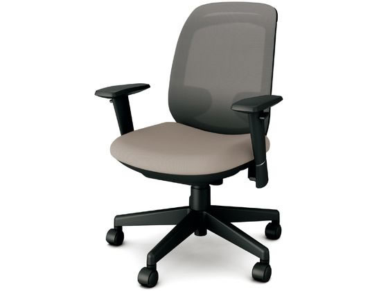 心地よい丸みのあるシンプルなデザインです。●商品サイズ：Ｗ６２．５×Ｄ６０．３×Ｈ８４．９〜９３．５ｃｍ●座面高さ：４０．５〜４９．１ｃｍ●重量：１４．１ｋｇ●素材：背：樹脂成型品、メッシュ張りクッシ