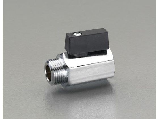 ●材質：本体：真鍮（ニッケルメッキ）ボール：真鍮（クロムメッキ）ハンドル：プラスチックシール：ＰＴＦＥ●使用可能流体：空気・水●フルボア型●使用圧力：１ＭＰａ以下●使用温度：−１０〜９０℃●ねじサイズ
