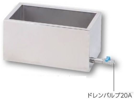 アズワン ステンレス水槽 角型 ドレンバルブ付 20A 断熱あり I型 25L 4