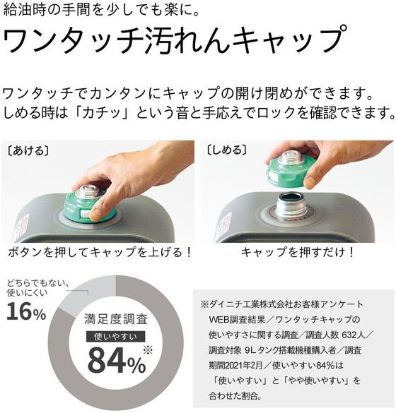 ダイニチ 石油ファンヒーター 5Lタンク NCタイプ 3.2KW FW-3225NC-W