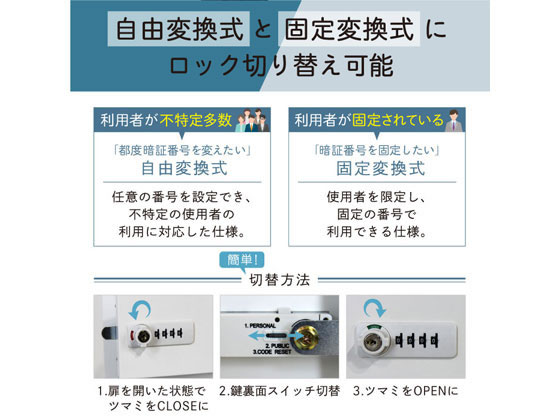 エヌセーフ貴重品ロッカー 4人用 2列2段 ダイヤル錠 ホワイト 通販