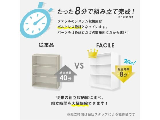 Netforce 両開き書庫 3段 2台 幅900×奥行400mm ホワイト 通販