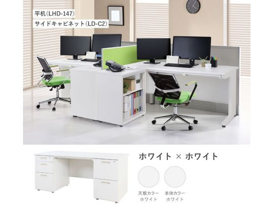 Netforce ナッツ 両袖机 W1600×D700×H700 NA WH 通販【フォレストウェイ】