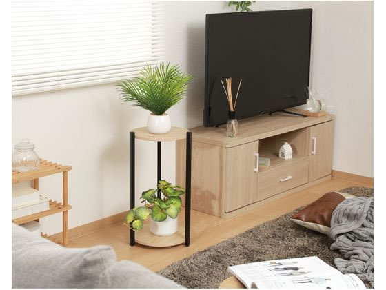 不二貿易 ディスプレイスタンド2段 ブラック 63769 通販【フォレスト