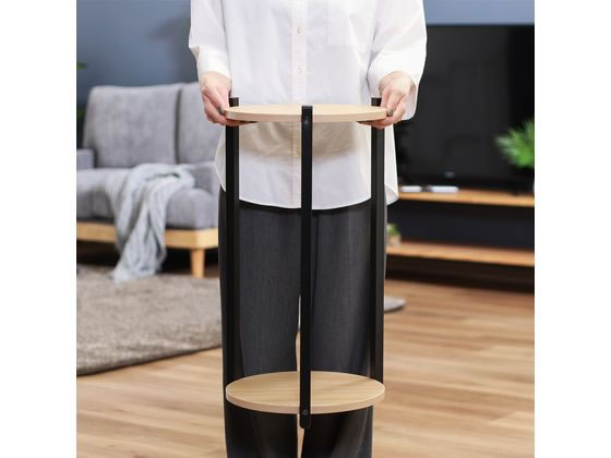 不二貿易 ディスプレイスタンド2段 ブラック 63769 通販【フォレスト