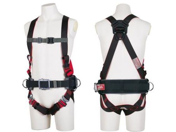 ●サイズ：Ｍ●適応身長：１６０〜１９０ｃｍ●サイズ（ｍｍ）：胸ベルト：幅４５（Ｄ環付）胴ベルト：幅５０（着脱可能）●重量：２０２０ｇ●ロープ材質：ナイロン●フック材質：スチール●バックル：腿バックル：