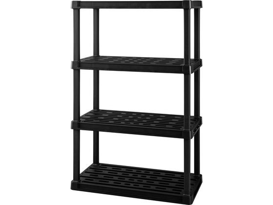 ●商品サイズ：約幅９１４×奥行４５０×高さ１４１３ｍｍ●商品重量：約８．５９ｋｇ●耐荷重：全体約１２０ｋｇ、棚板１枚あたり約３０ｋｇ、フック部約２ｋｇ●棚板枚数：４枚●材質：ポリプロピレン
