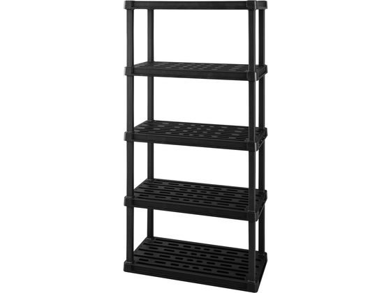 ●商品サイズ：約幅９１４×奥行４５０×高さ１８６３ｍｍ●商品重量：約１０．８２ｋｇ●耐荷重：全体約１３５ｋｇ、棚板１枚あたり約３０ｋｇ（最上段約１５ｋｇ）、フック部約２ｋｇ●棚板枚数：５枚●材質：ポリ