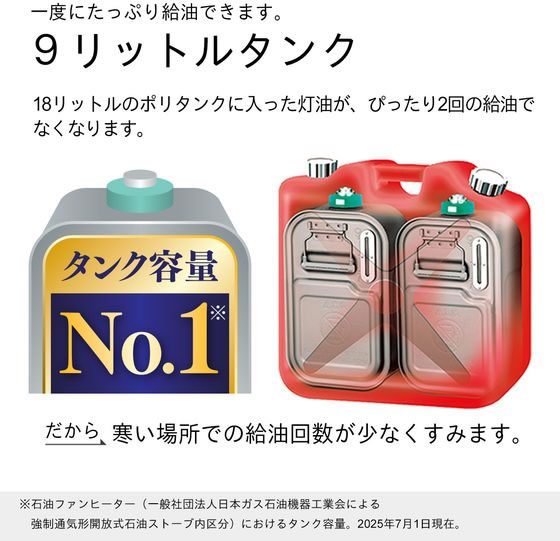 ダイニチ 石油ファンヒーター 9Lタンク NDXタイプ 7.2KW FW-72NDX1-W 