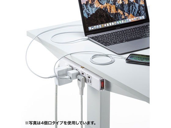 まとめ得 サンワサプライ 電源タップ 3P 6個口 2.5m TAP-N3625MGN x [4個] /l まとめ得 サンワサプライ シャッタータップ 3P 6個口 2.5m TAP