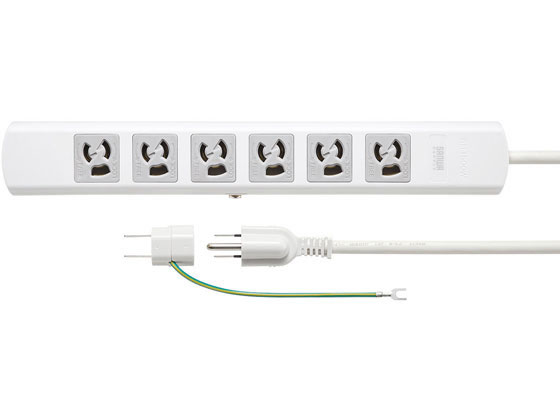 まとめ得 サンワサプライ 電源タップ 3P 6個口 2.5m TAP-N3625MGN x [4個] /l まとめ得 サンワサプライ シャッタータップ 3P 6個口 2.5m TAP