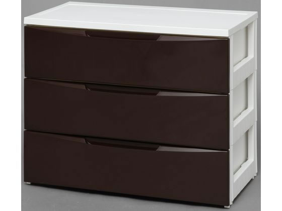 ●色：ホワイト／ブラウン●商品サイズ（約）：幅７２０×奥行４１０×高さ６１５ｍｍ●耐荷重（約）：引出１段あたり６ｋｇ●引出内寸（約）：６４５×３６０×１４５ｍｍ●収納の目安：引出１段あたりＹシャツなら
