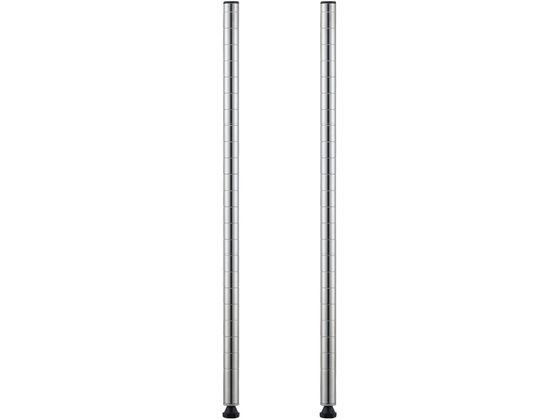 ●色：ステンレス●商品サイズ：幅 ２５．４×奥行 ２５．４×高さ １２００ｍｍ●材質：ＳＵＳ４３０ステンレス●商品重量：１７００ｇ●外寸法：直径２５．４ｍｍ●棚板の調整範囲／２５．４ｍｍごとに調整可能