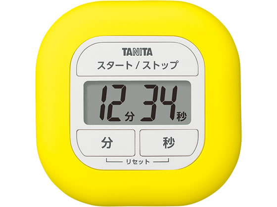 ●色：イエロー●サイズ：幅８６×高さ８６×奥行２７ｍｍ●重量：約９５ｇ（電池含む）●電源：単４形乾電池×２本●設定時間：最大９９分５９秒／１秒単位（カウントダウン）●音量：７０ｄＢ以上●アラーム時間：