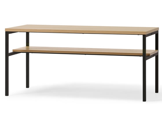 ●カラー：ナチュラル／ブラック●商品サイズ：約幅８００×奥行３９５×高さ３８０ｍｍ●商品重量：約７．４１ｋｇ●耐荷重：全体約１７ｋｇ、天板約１５ｋｇ、棚板約２ｋｇ●天板サイズ：約８００×３９５ｍｍ●棚