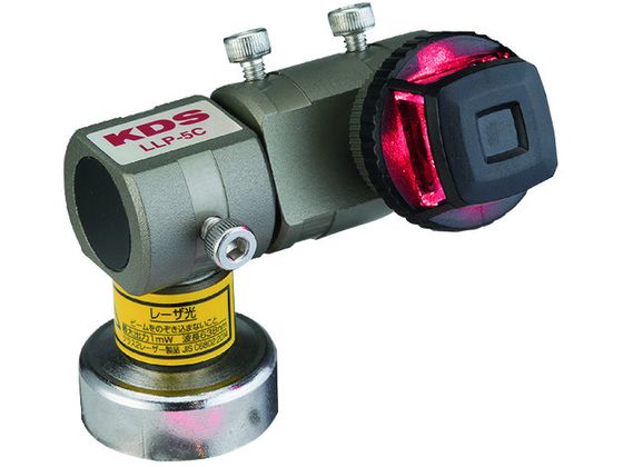 ●型番：LLP-5C●照射角（°）：360 ●サイズ（mm）：60×55×40 ●光源：可視半導体レーザー ●光出力：1mW以下 ●電源：ACアダプター ●動作温度範囲：−5℃〜＋45℃ ●波長：63