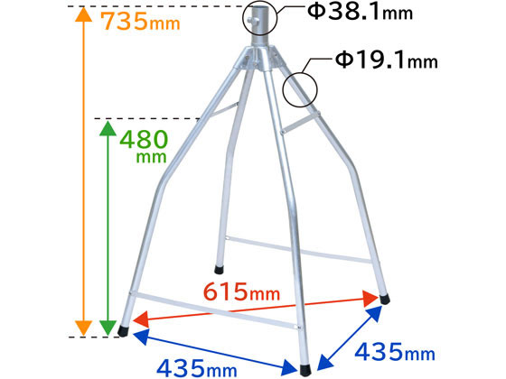 DXアンテナ 屋根馬 適合マスト25-32mm 大屋根用 MH45Z 通販