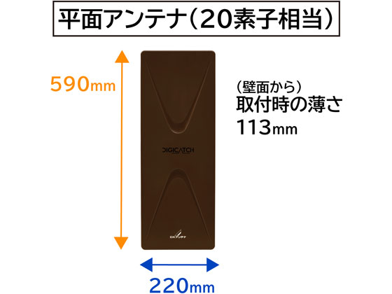 DXアンテナ UHF平面アンテナ 強電界中電界地 20素子 UAH201(C