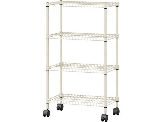 ●商品サイズ（約）：幅６１５×奥行４００×高さ９０３ｍｍ●重量（約）：５．２８ｋｇ●耐荷重：全体／約６０ｋｇ、棚板１枚あたり／約１５ｋｇ、移動時／約５０ｋｇ●ポール径（約）：１９ｍｍ●棚板サイズ（約）