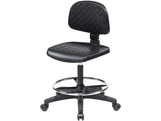 ●製品カラー：ブラック ●サイズ：約Ｗ５９０×Ｄ５９０×Ｈ８３５〜１０２０ｍｍ、背もたれサイズ／Ｗ３９０×Ｈ２７０ｍｍ、座面サイズ／Ｗ４４０×Ｄ４２０ｍｍ、座面高さ／５００〜６８５ｍｍ、脚幅／５９０ｍ