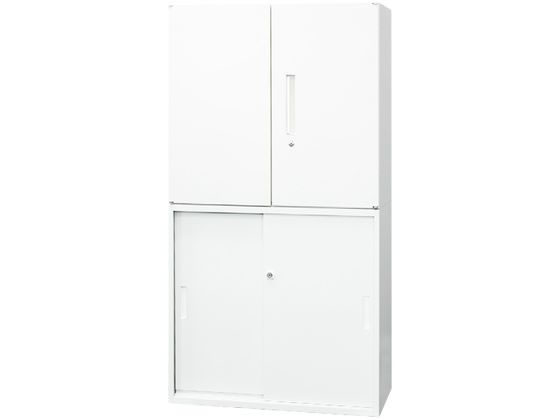 ●品番：EA-8040-2R2H2WH●カラー：ホワイト●サイズ：両開き書庫／幅８００×奥行４００×高さ７５０ｍｍ 引戸書庫／幅８００×奥行４００×高さ７５０ｍｍ●重量：両開き書庫／２３．４ｋｇ 引戸