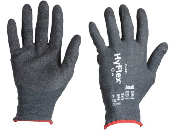 ●型番：11-541-7●色：ブラック／グレー ●サイズ：S ●厚さ（mm）：1．19 ●全長（cm）：19．6〜25．0 ●手のひら周り（cm）：18．0 ●中指長さ（cm）：7．2●18ゲージ編 