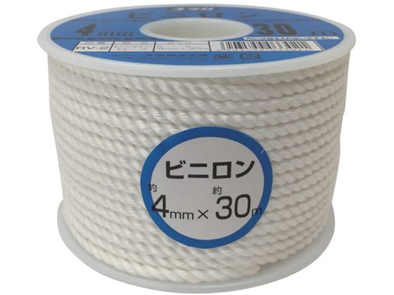●型番：RV-2●色：白 ●線径（mm）：4 ●長さ（m）：30 ●包装形態：ボビン巻●ビニロン