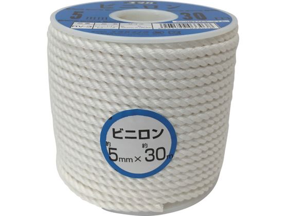 ●型番：RV-3●色：白 ●線径（mm）：5 ●長さ（m）：30 ●包装形態：ボビン巻●ビニロン