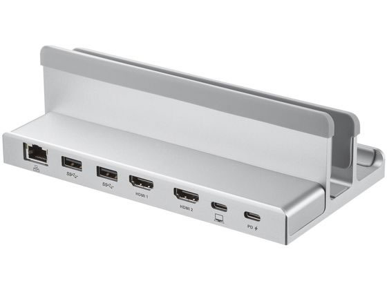 サンワサプライ USB Type-Cドッキングステーション スタンド一体型