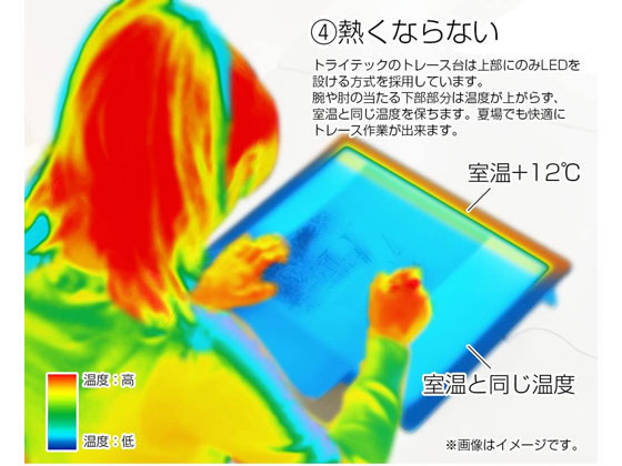 マービー LED トレース台 調光式 B4型 014-0198 通販【フォレストウェイ】
