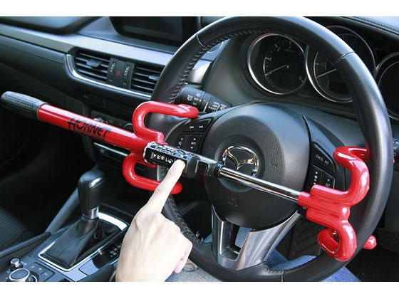 加藤電機 HORNETハンドルロック LH-5LB | ハンドルロック