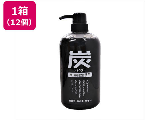 ６００ｍＬ ノンシリコン、炭（吸着・ミネラル成分）、パンテノール（頭皮改善成分）、フルーツ産（キュティクル成分）●注文単位：１箱（１２個入）