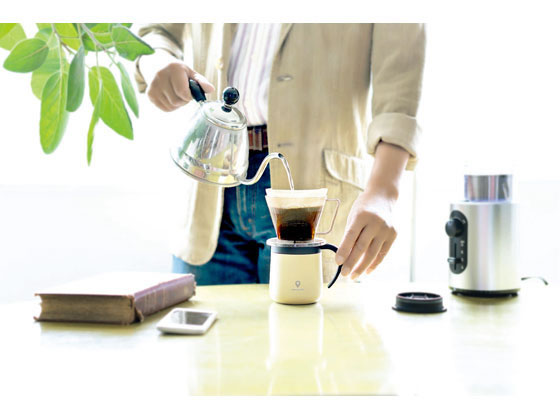 カクセー CC-20 ココカフェ蓋付き真空二重マグカップ300ml