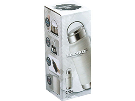 MINDFREE ステンレス水筒 ホワイト