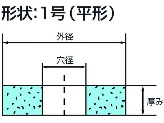 ノリタケ 汎用研削砥石 A36P濃青 305×32×25.4 1000E00830 | Forestway