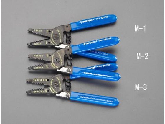 ●全長：１６０ｍｍ●能力（単線）：０．４０・０．５０・０．６５・０．８０・１．０・１．３ｍｍ●バネ付●ばね付マークのあるプライヤー・ペンチ・ニッパー等は、ばねの作用で先端が開き、握力の負荷を軽減するた