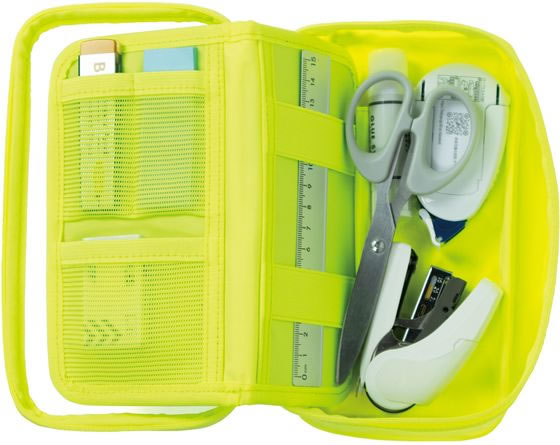 リヒトラブ XCOA リバーシブルクリアーペンケース コバルトブルー