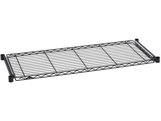 ●色：ブラック●商品サイズ：幅 ９００×奥行 ４５０×高さ ４４．３ｍｍ●材質：棚板：スチール（エポキシコーティング仕上げ）、テーパードスリーブ：ＡＢＳ樹脂●商品重量：４２５０ｇ●耐荷重：２０ｋｇ／棚