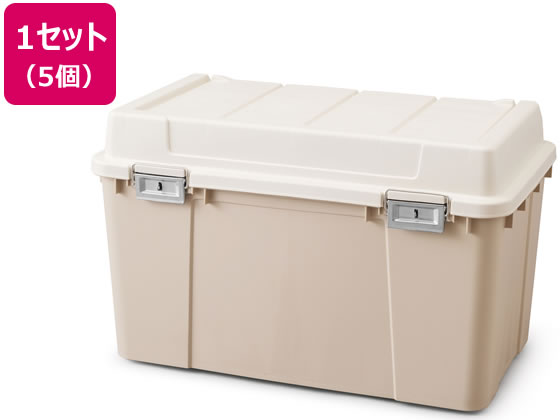 アイリスオーヤマ 密閉バックルストッカー アイボリー／ベージュ