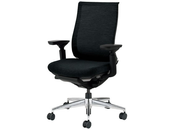 ●品番：ＣＲ−Ａ２８１１Ｅ６ＧＮＥ６−ＷＮＮ●カラー／本体：ブラック、背・座：ブラック●外寸法／幅６８０×奥行５６５〜７８０×高さ９６５〜１０５５ｍｍ●座面寸法／幅５００×奥行４００〜４５０ｍｍ●肘内